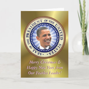 Een President Obama Kerst Kaart