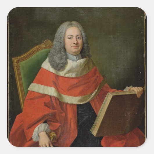 Een President van het Parlement Vierkante Sticker (Voorkant)