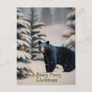 Een pretkerst in Beary Briefkaart