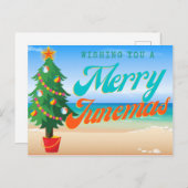 Een prettig Briefkaart van Junemas (Voorkant / Achterkant)