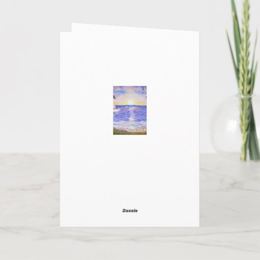 Een prettig dagstrand kaart (Achterkant)