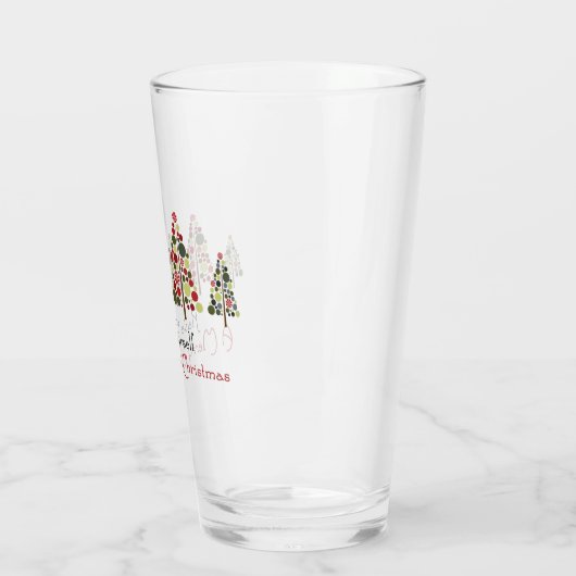 Een prettig kerstfeest glas (Links)