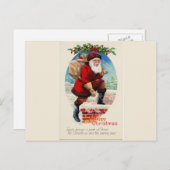 Een prettig kerstfeest kerstcadeauBriefkaart Feestdagenkaart (Voorkant / Achterkant)