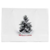 Een prettig kerstfeest large cadeautasje (Achterkant)