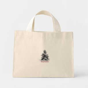 Een prettig kerstfeest mini tote bag