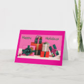 EEN "PRETTIG KERSTFEEST" TOEGEWENSCHT KAART (Voorkant)