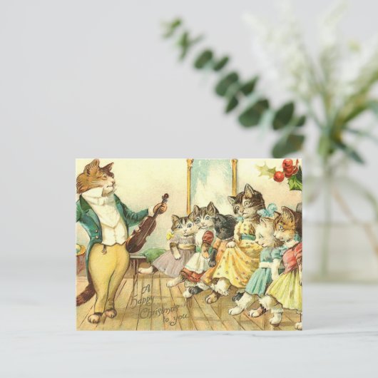 Een prettig kerstfeest voor jou feestdagenkaart (Staand voorkant)