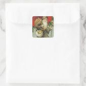 Een prettig kerstfeest voor jou vierkante sticker (Tas)