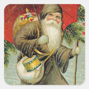 Een prettig kerstfeest voor jou vierkante sticker