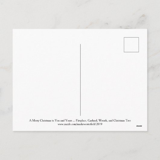 Een prettig kerstfeest voor u en voor u feestdagenkaart (Achterkant)