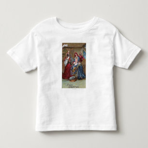 Een prettig kerstfeestNativiteitsscherm Kinder Shirts