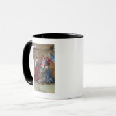 Een prettig kerstfeestNativiteitsscherm Mok (Voorkant links)