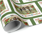 Een prettig kerstpapier voor gevarieerder gebruik cadeaupapier (Rol Hoek)