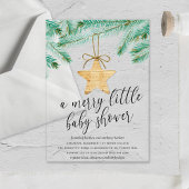 Een prettig klein Baby shower Acryl Uitnodigingen