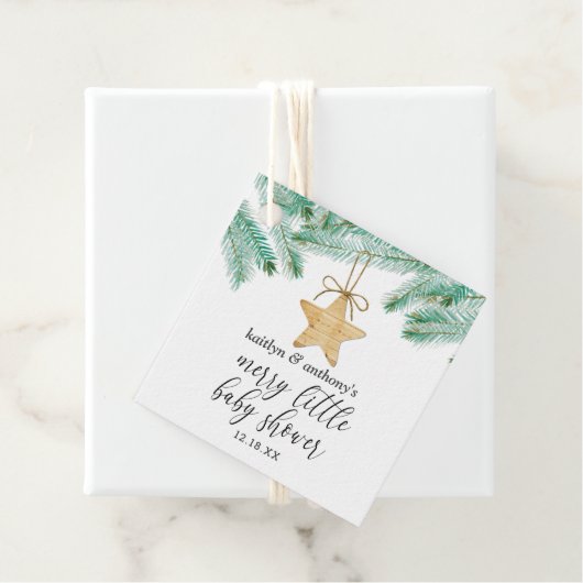 Een prettig klein Baby shower Bedankjes Labels (In situ)