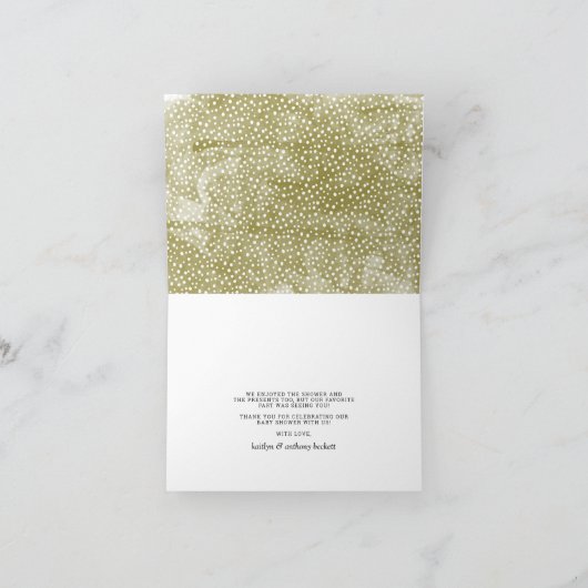 Een prettig klein Baby shower Bedankkaart