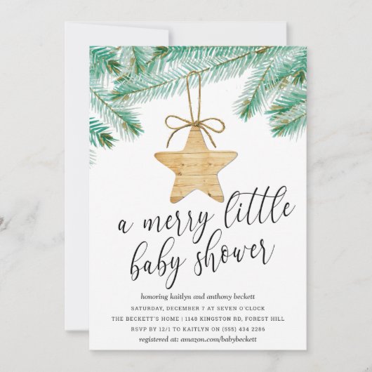 Een prettig klein Baby shower Kaart (Voorkant)