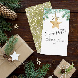 Een prettig klein Baby shower luiertapijtkaartje Informatiekaartje