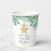 Een prettig klein Baby shower Papieren Bekers (Voorkant)