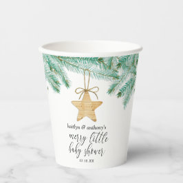 Een prettig klein Baby shower Papieren Bekers