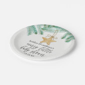 Een prettig klein Baby shower Papieren Bordje (Gekanteld)