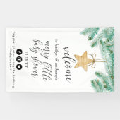 Een prettig klein Baby shower welkom Spandoek (Horizontaal)