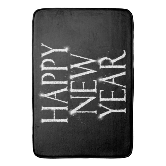 Een prettig nieuwjaar badmat (Voorkant Verticaal)