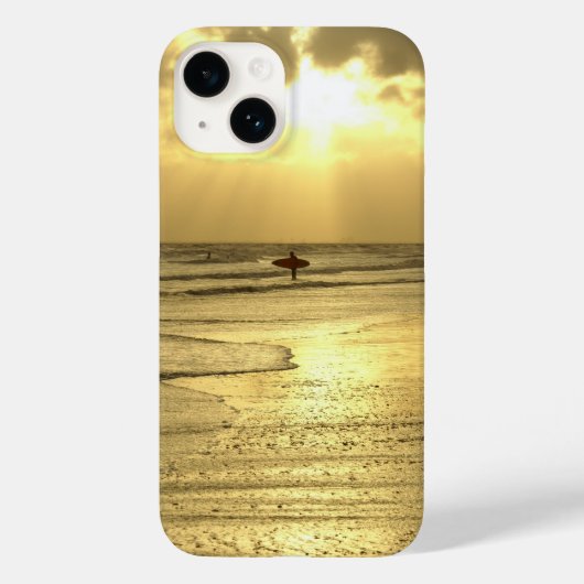 Een prettig strand bij Sunset iPhone Case (Achterkant)