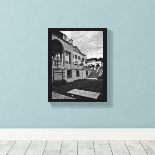 Een prettig Uitzicht Canvas Afdruk (Insitu (Houten vloer))