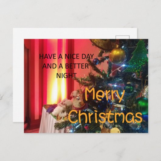 Een prettige dag voor prettige feestdagen en een g (Voorkant / Achterkant)