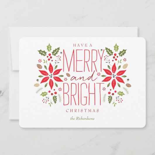 Een prettige en heldere kerstkaart hebben (Voorkant)