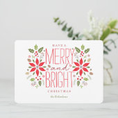 Een prettige en heldere kerstkaart hebben (Staand voorkant)