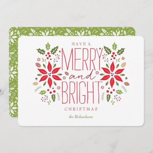 Een prettige en heldere kerstkaart hebben (Voorkant / Achterkant)