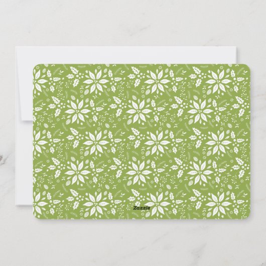 Een prettige en heldere kerstkaart hebben (Achterkant)