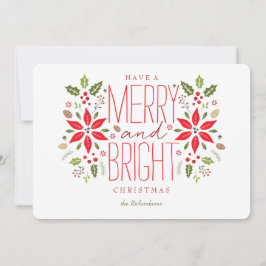 Een prettige en heldere kerstkaart hebben