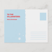 Een  Prettige feestdagen Briefkaart! Briefkaart (Achterkant)