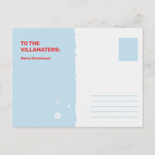 Een  Prettige feestdagen Briefkaart! Briefkaart (Achterkant)