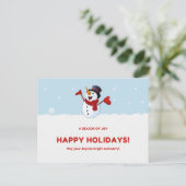 Een  Prettige feestdagen Briefkaart! Briefkaart (Staand voorkant)