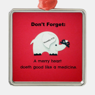 Een prettige hartslag als een medicijn metalen ornament