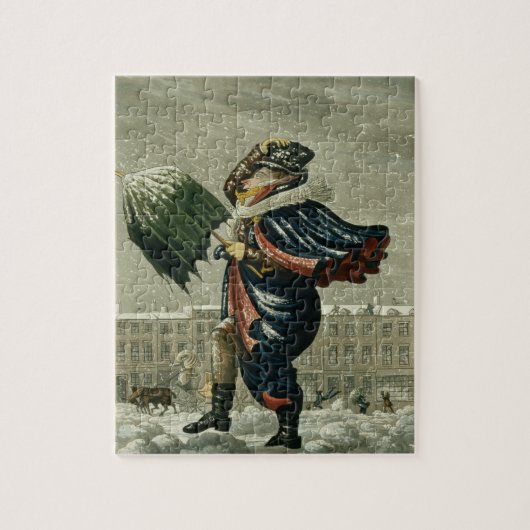 Een prettige kerst en een gelukkig nieuwjaar in Lo Legpuzzel (Verticaal)