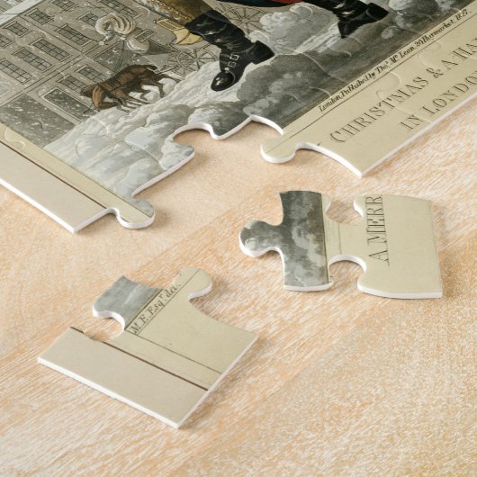 Een prettige kerst en een gelukkig nieuwjaar in Lo Legpuzzel (Zijkant)