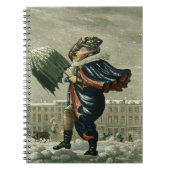 Een prettige kerst en een gelukkig nieuwjaar in Lo Notitieboek (Voorkant)