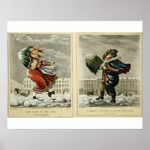 Een prettige kerst en een gelukkig nieuwjaar in Lo Poster