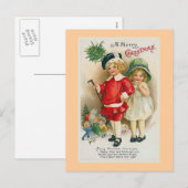 "Een prettige kerst" Feestdagenkaart (Voorkant / Achterkant)