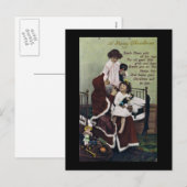 Een prettige kerst feestdagenkaart (Voorkant / Achterkant)