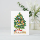 Een prettige kerst feestdagenkaart (Staand voorkant)