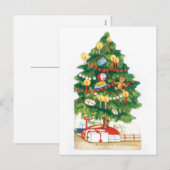 Een prettige kerst feestdagenkaart (Voorkant / Achterkant)