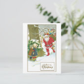 Een prettige kerst feestdagenkaart (Staand voorkant)