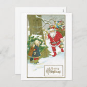 Een prettige kerst feestdagenkaart (Voorkant / Achterkant)