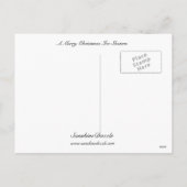 Een prettige kerst-ijskast feestdagenkaart (Achterkant)